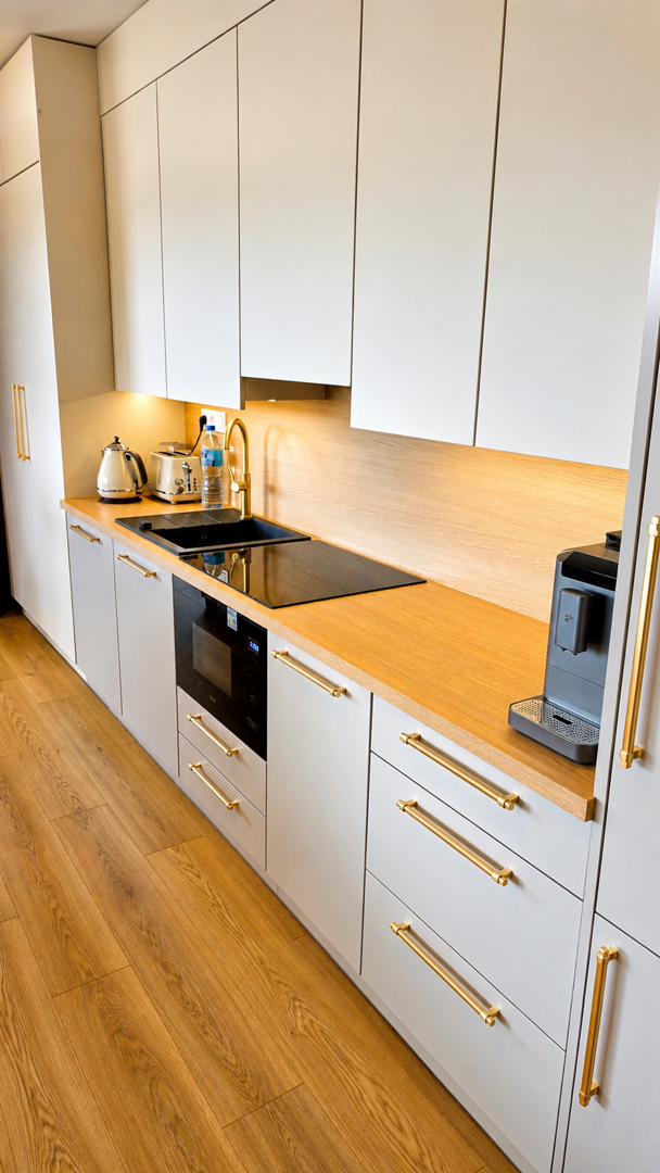 Złota Plaża Apartament kwiecisty z widokiem na jezioro